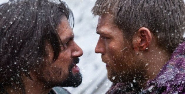 The bromance is back on the rocks as Crixus (Manu Bennett) and Spartacus (Liam McIntyre) fight it out AGAIN in Spartacus 3x07