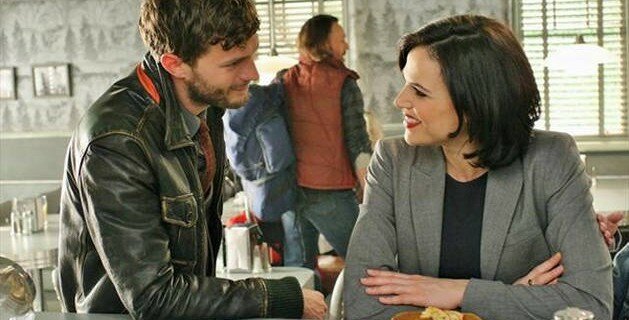 This is why prequel episodes exist Hottie Sheriff Graham (Jamie Dordan) is alive and hanging with Regina (Lana Parrilla) in Once 2x17