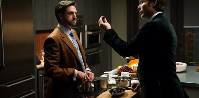 Deliciously smarmy Raul Esperanza joins Hannibal as Dr. Chilton, whom Dr. Lecter (Mads Mikkelsen) has a long history of dining with