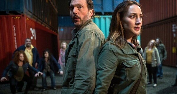 Gosh, those things look like zombies. Monroe (Silas Weir Mitchell) and Rosalee (Bree Turner) encounter some resistance at the train yards in the Grimm season finale