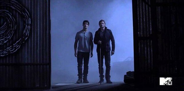 Scott (Tyler Posey) and Deucalion (Gideon Emery) face the 'Lunar Eclipse' together