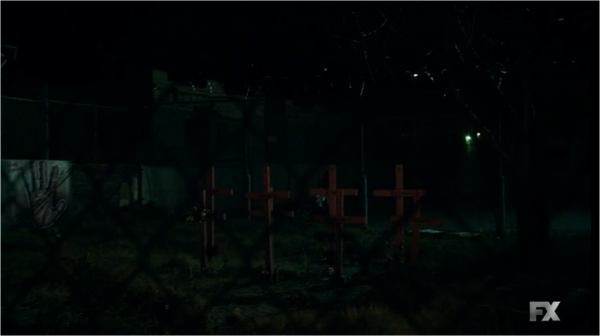 The grave site commemorating the victims of 'The Beast'