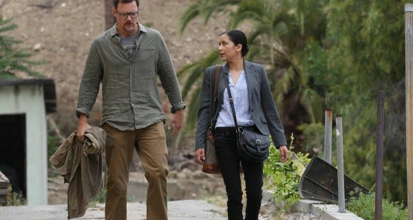 x (Matthew Lillard) strolls with X (Emily Dios) in 'ID'