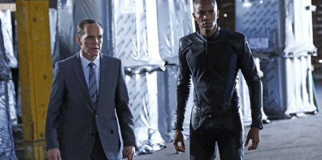 Recruit activate. Coulson (Clark Gregg) enlists X (J. August Richards) in the mid-season finale of Agents of S.H.I.E.L.D.