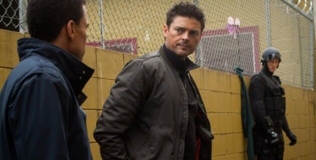 Dorian (Michael Ealy) and Kennex (Karl Urban) go for one last ride